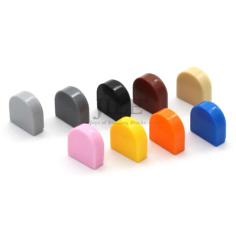100 pièces Moc carrelage rond 1x1 demi-cercle étendu 24246 assemblage créatif blocs de construction