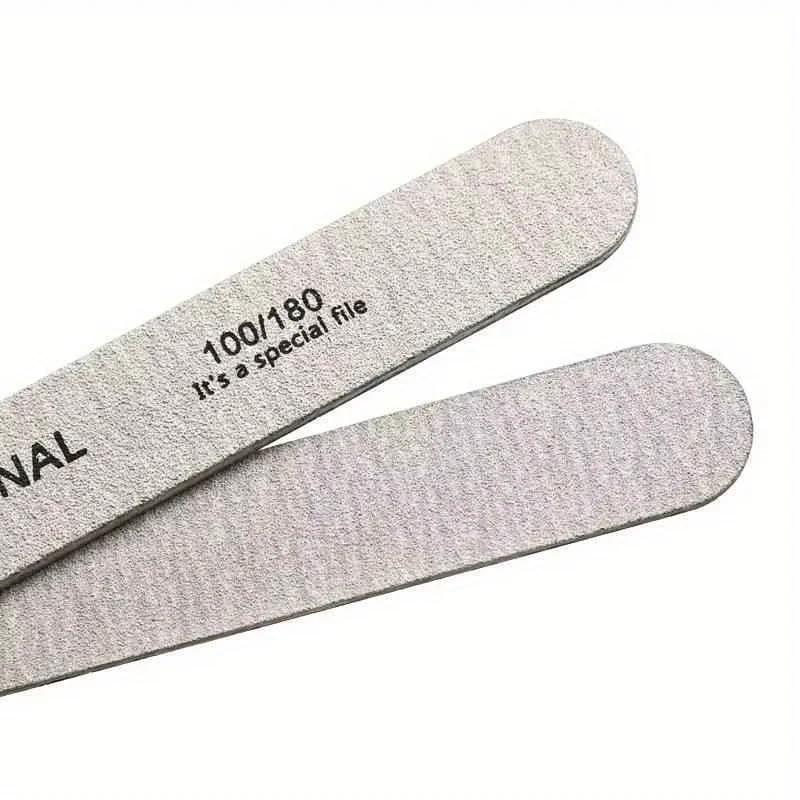 10/25/50 pièces lime à ongles 100/180/240 bloc tampon de ponçage en bois pédicure manucure UV Gel ve