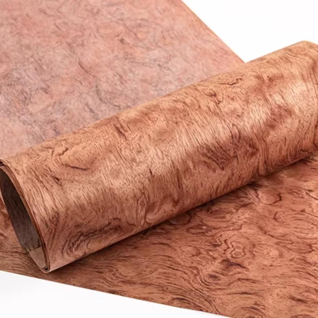 Placage de bois de poirier naturel, largeur: 380mm, longueur: 2.5 mètres, épaisseur: 0.25mm, placage