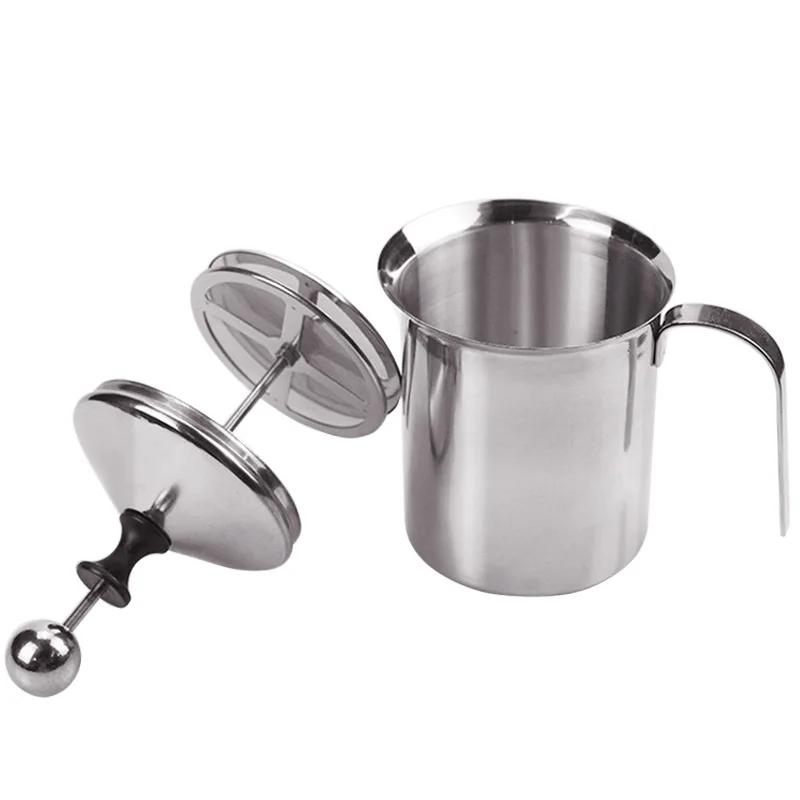 Mousseur à lait en acier inoxydable de 800ML, Machine à mousse à Double maille, mousseur à lait, caf
