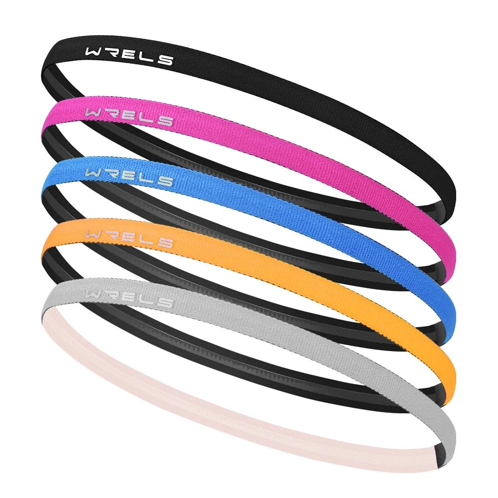2 pièces bandeau de Sport anti-dérapant bandeau de cyclisme bandeau élastique en Silicone pour Fitne