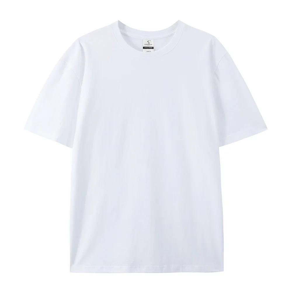 LOGO gratuit femmes et hommes Image personnalisée t-shirts 100% coton 220g gsm décontracté à manches