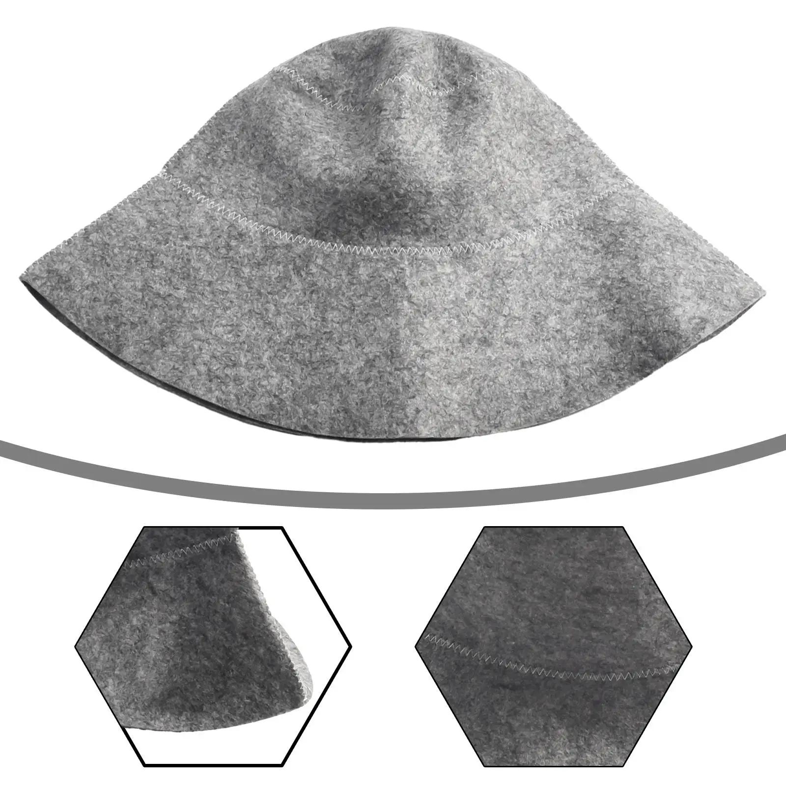Chapeau de Sauna en feutre Anti-chaleur, casquette russe épaisse en feutre de laine, bonnet de douch