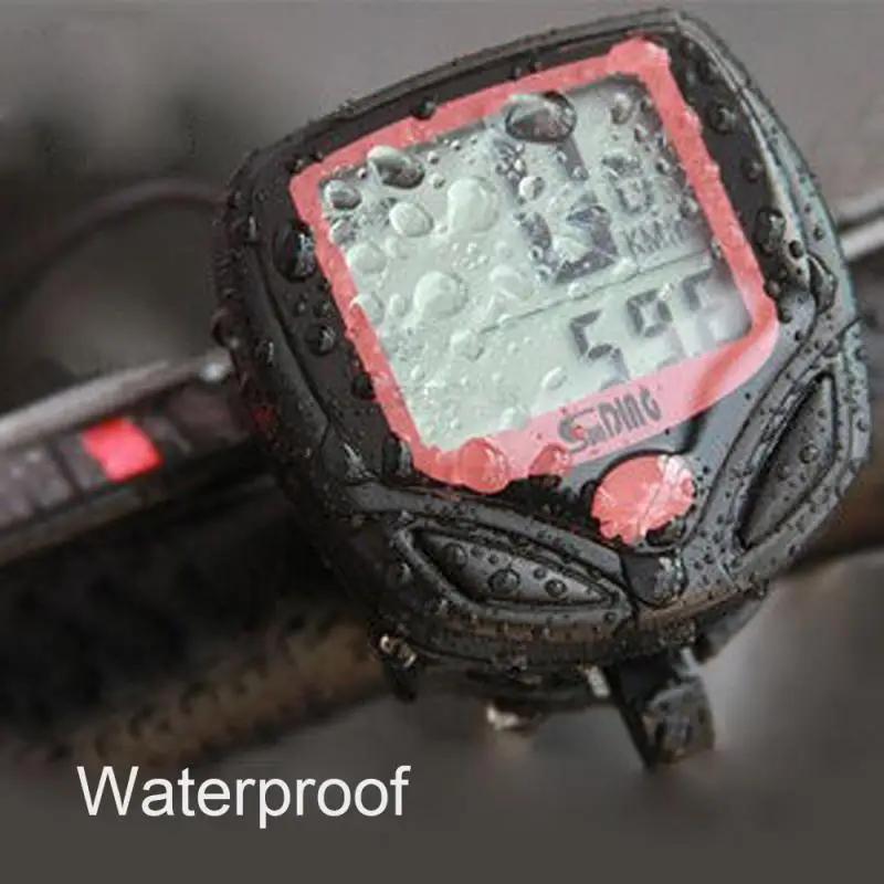 Ordinateur de vélo avec écran LCD – Compteur de vitesse et odomètre étanches, suivi numérique du kil