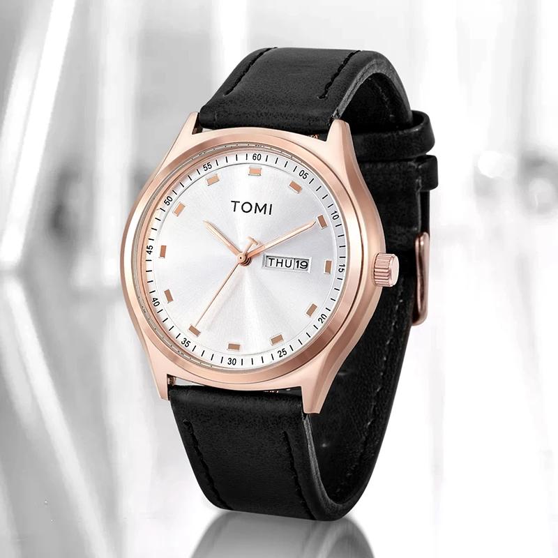 TOMI montre pour hommes minimaliste affaires décontracté montre à Quartz pour hommes et femmes à la