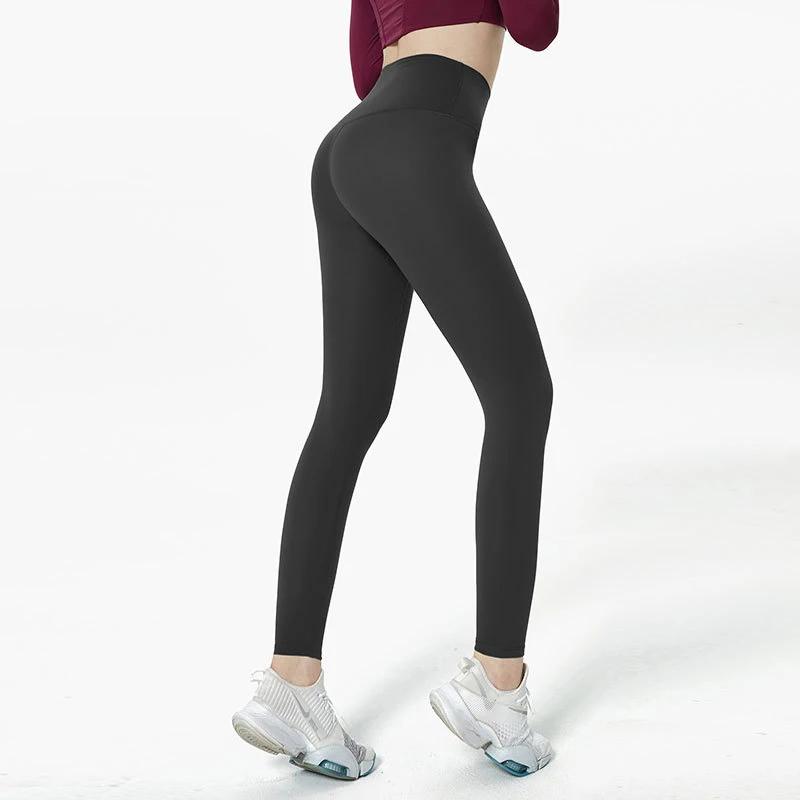 Taille haute sensation nue Leggings Push Up Sport femmes Fitness course pantalons de Yoga énergie Le