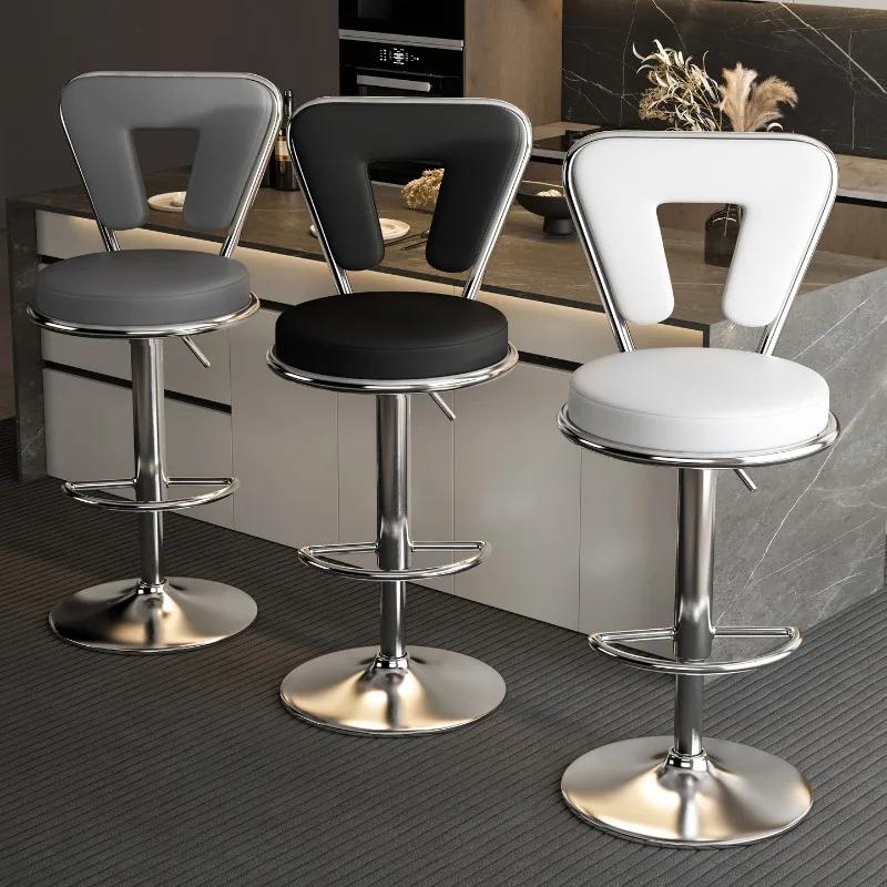 Tabouret de Bar moderne à hauteur réglable, chaise pivotante d'îlot de cuisine à domicile, tabouret