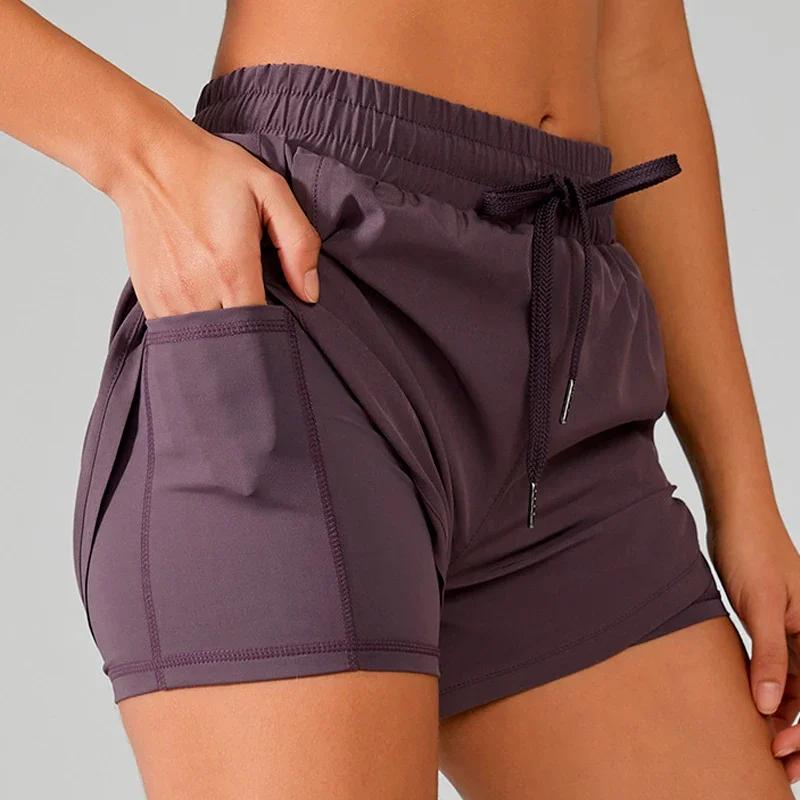 Shorts de Yoga pour femmes, haut de Fitness, en Spandex, néon, élastique, pour course à pied, entraî
