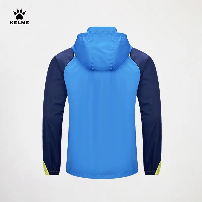 Veste coupe-vent KELME pour homme, veste de course, veste de sport pour entraînement de football, co