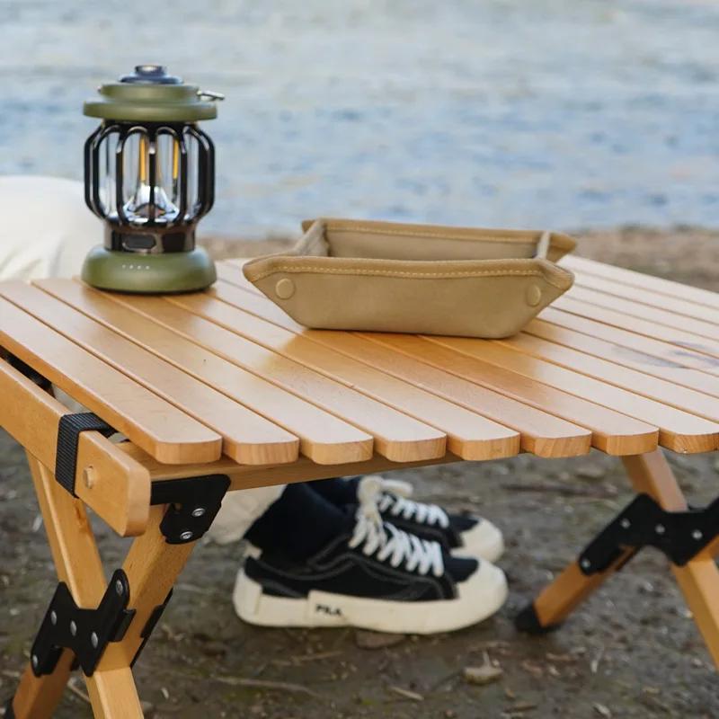 Plateau organisateur de Camping Portable 1 pièce, boîte de rangement compacte pour la maison et les