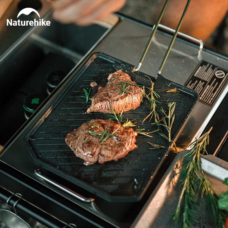 Poêle camping Naturehike pliante antiadhésive pique-nique portable facile nettoyer gril randonnée barbecue