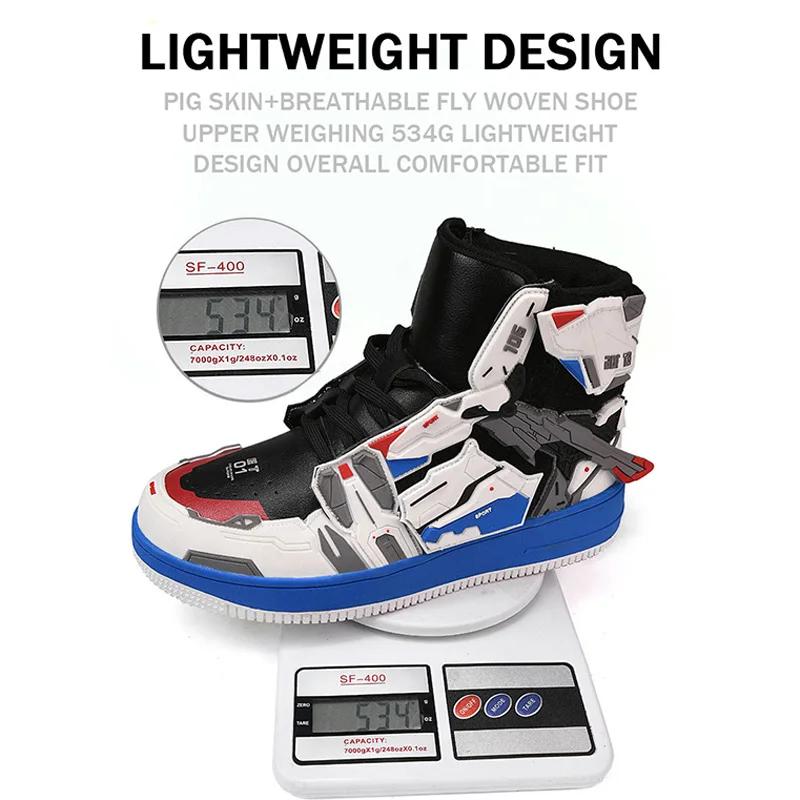 Lynjacye Cosplay mi coupe bottes de basket unisexe Style mécanique athlétisme Sport formateur Tennis