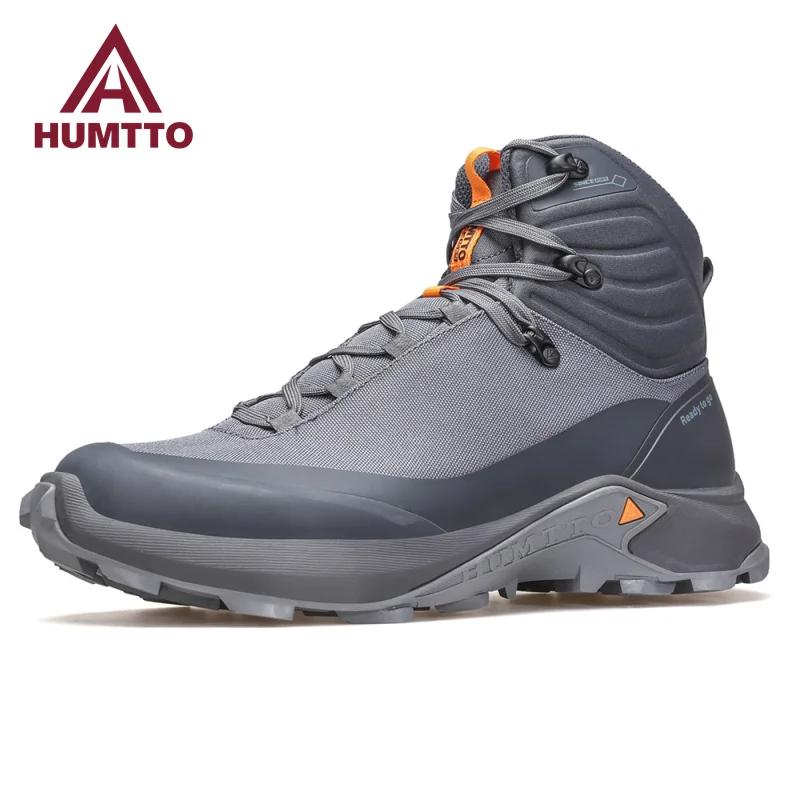 Chaussures randonnée imperméables HUMTTO pour hommes - Baskets trekking luxe sécurité travail plein air