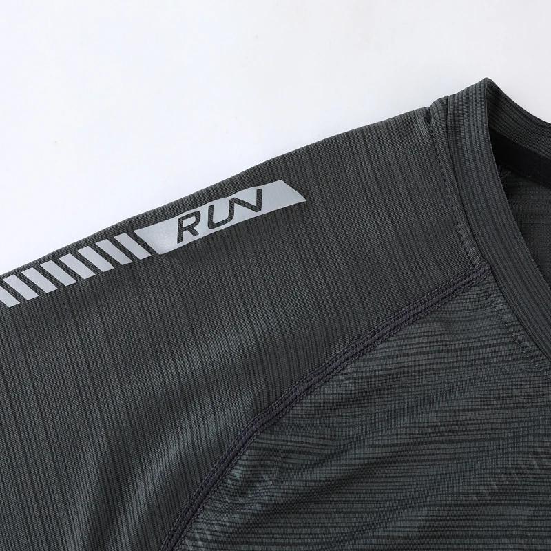 T-shirt de Sport à manches courtes pour homme, séchage rapide, respirant, pour entraînement, course