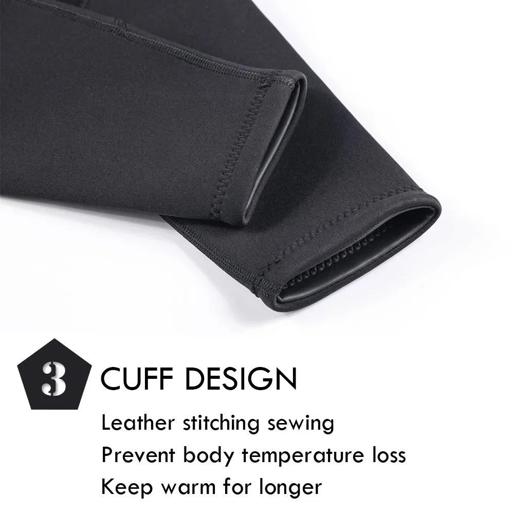 Combinaison de plongée noire en néoprène 3mm pour hommes et femmes, pleine longueur, fermeture éclai