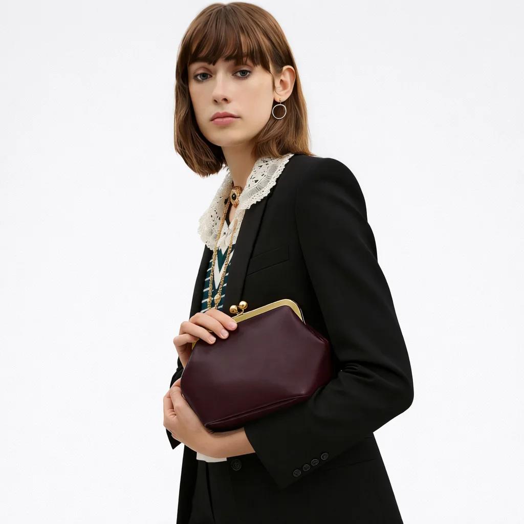 Sac fourre-tout de luxe élégant en cuir de couleur unie pour femme, grande capacité, idéal pour le q
