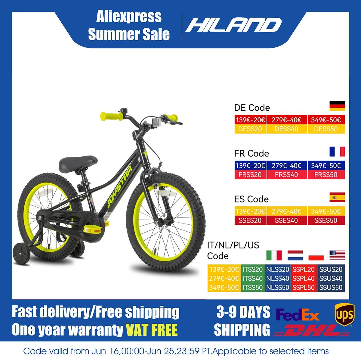 YSTAR-Vélo de montagne pour enfants avec roues d'entraînement et frein à main, chaîne pour garçons e