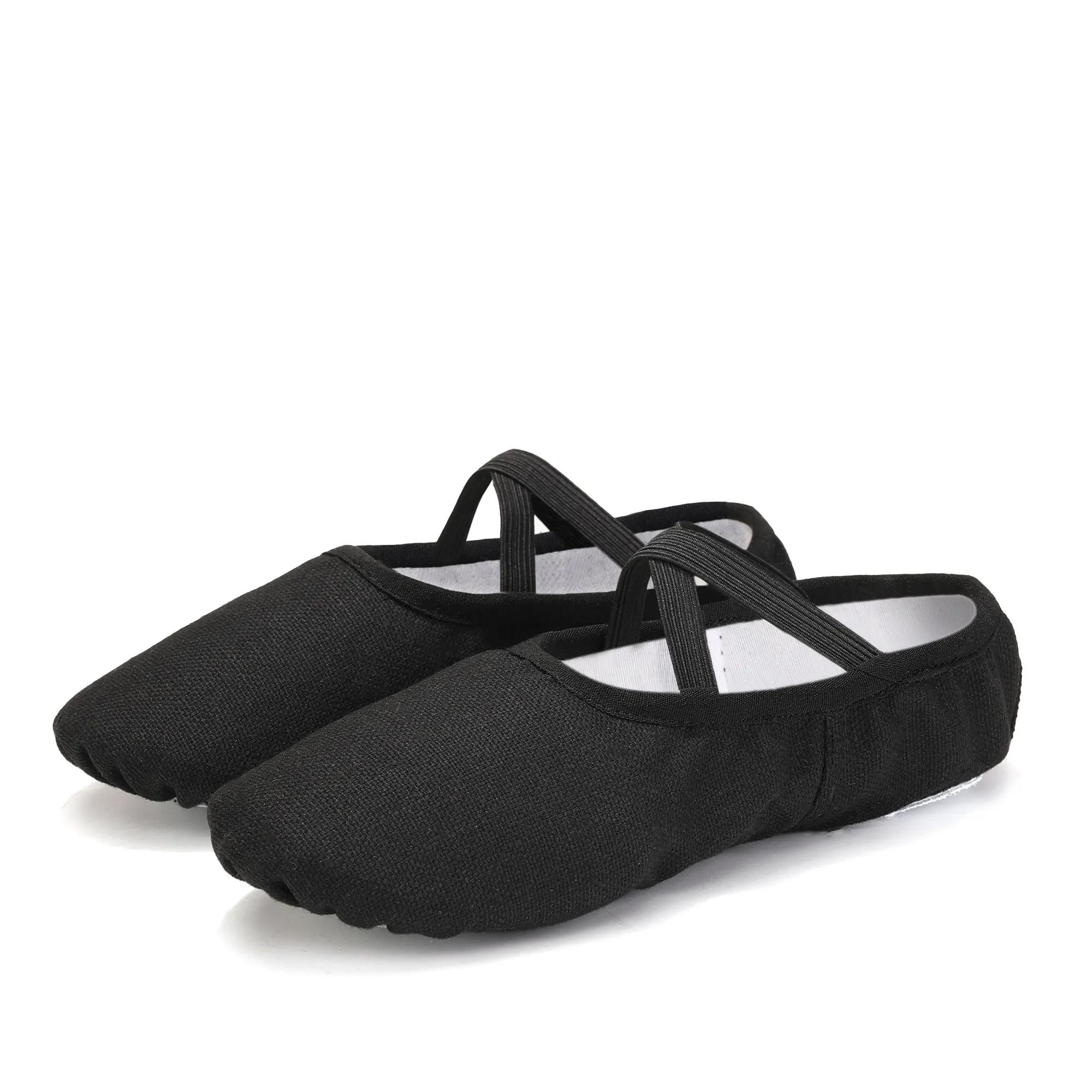 Chaussures de ballet filles et femmes - Pantoufles souples pour entraînement danse enfants