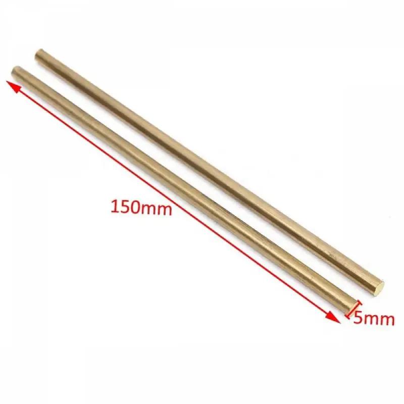 Tige de barre ronde en laiton, diamètre 1.6-20mm, longueur 100-450mm, bâton pour manche de couteau,