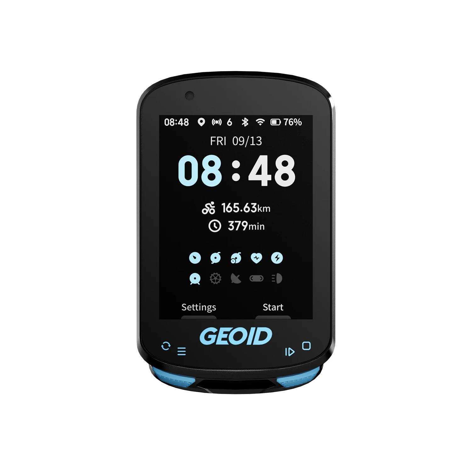 Ordinateur de vélo GPS GEOID, navigation intelligente, écran couleur, odomètre, sans fil ANT+, WIFI,