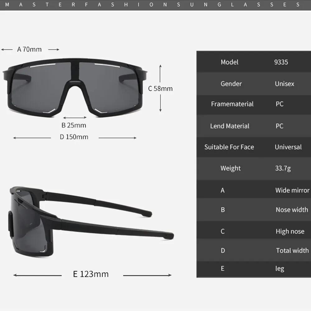 Lunettes de soleil de cyclisme polarisées pour hommes et femmes, lunettes coupe-vent, verres polaris