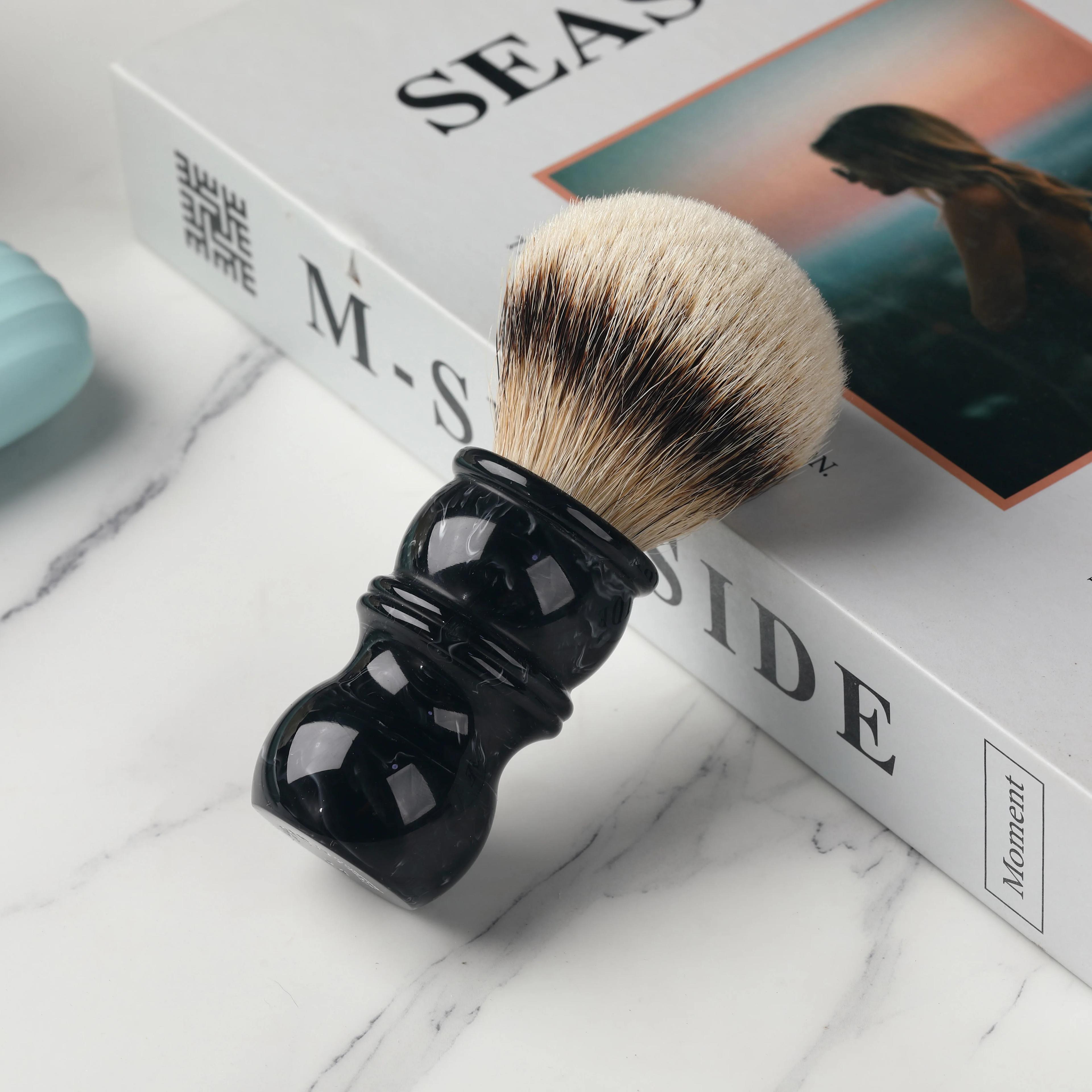 Yaqi 24MM hommes blaireau argent blaireau cheveux visage barbe appareil de nettoyage outil de rasage
