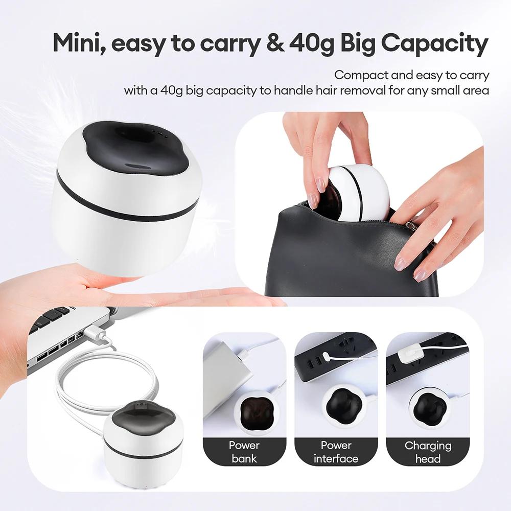 Mini Machine chauffante à cire 40g, bol en Silicone, chauffe-cire, nez, oreilles, épilation, Kit d'é