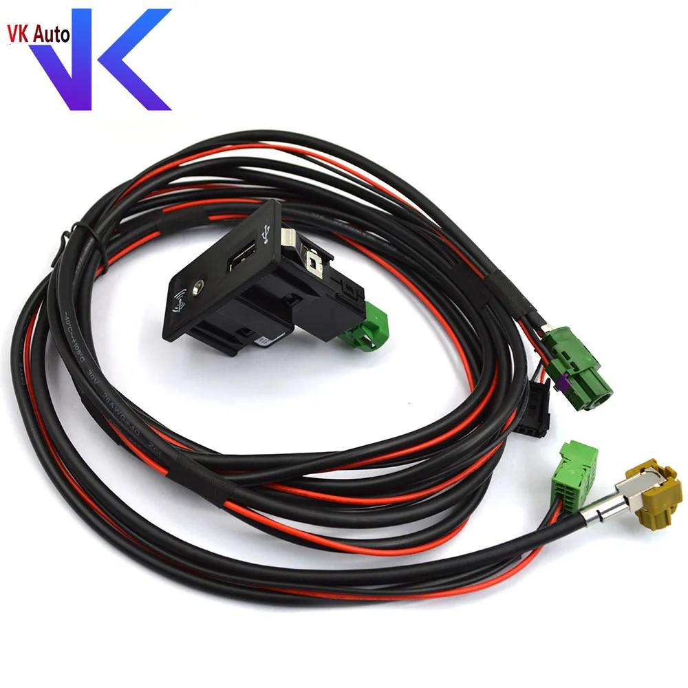Pour VW Golf 7 MK7 VII pour Passat B8 CarPlay médias USB AUX commutateur MIB2 MDI USB AMI adaptateur