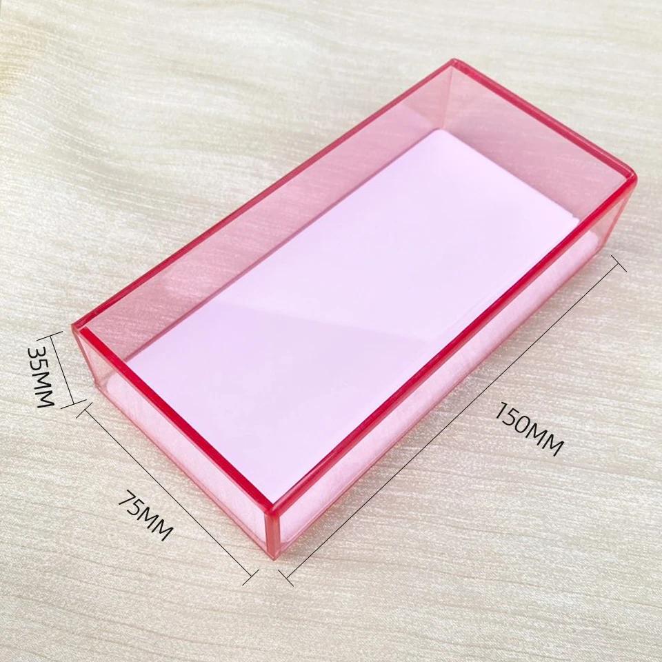 Boîte de rangement pour faux cils, organisateur de palette, tampon d'affichage de colle, support de