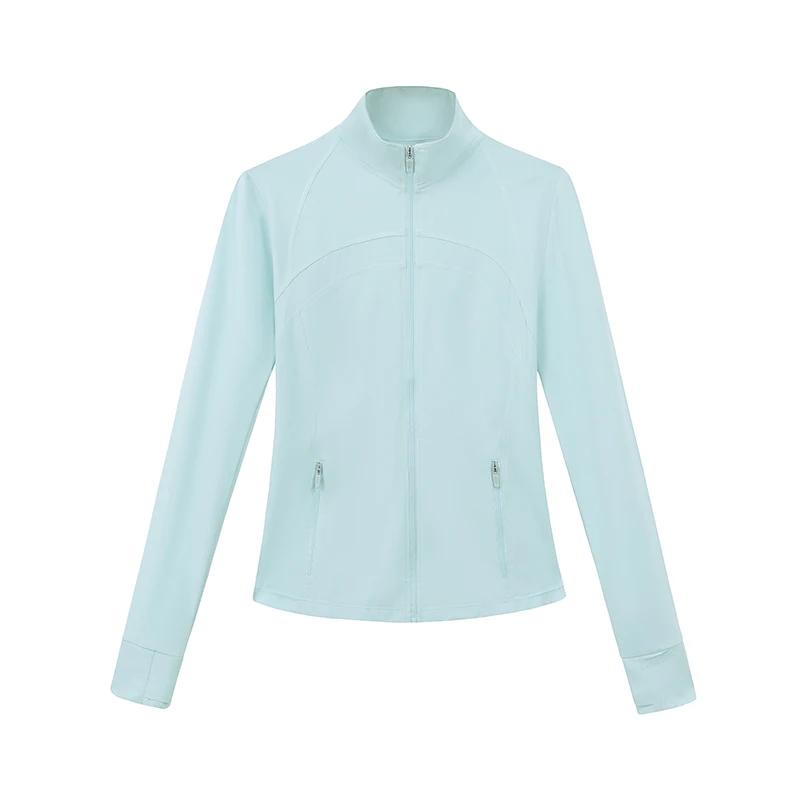Veste à manches longues pour femmes, résistante aux UV, légère et respirante, pour la course à pied