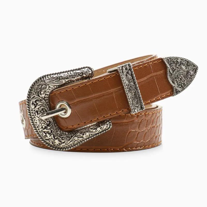 Ceinture gothique rétro noire pour femmes, accessoires pour jeans décontractés, Hip Hop Y2k, boucle