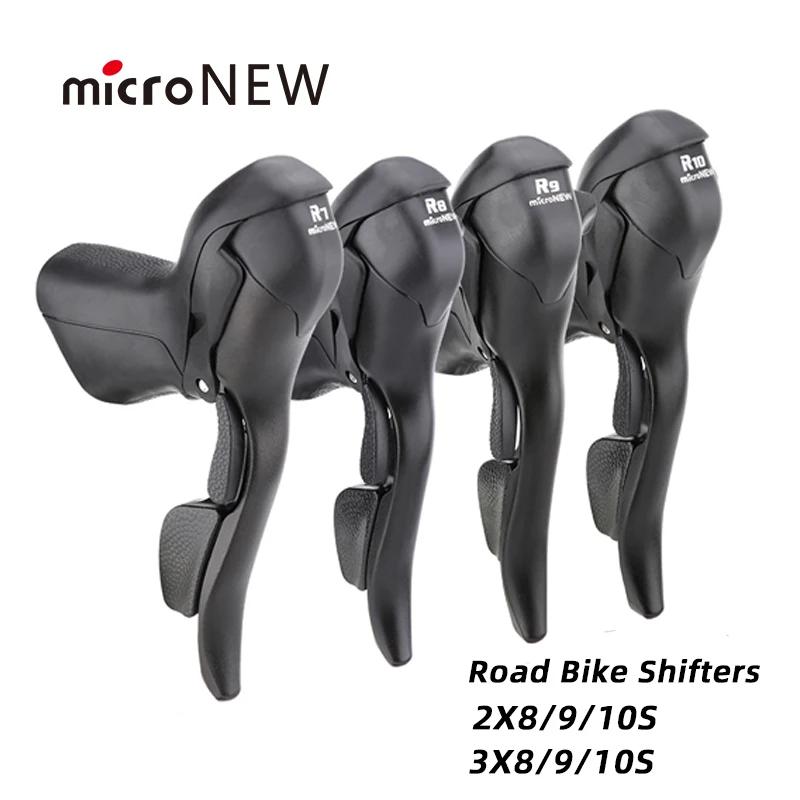 MicroNEW manettes de vitesse de vélo de route 3x7 3x8 3x9 3x10 3X11 vitesses levier de frein vélo 2x