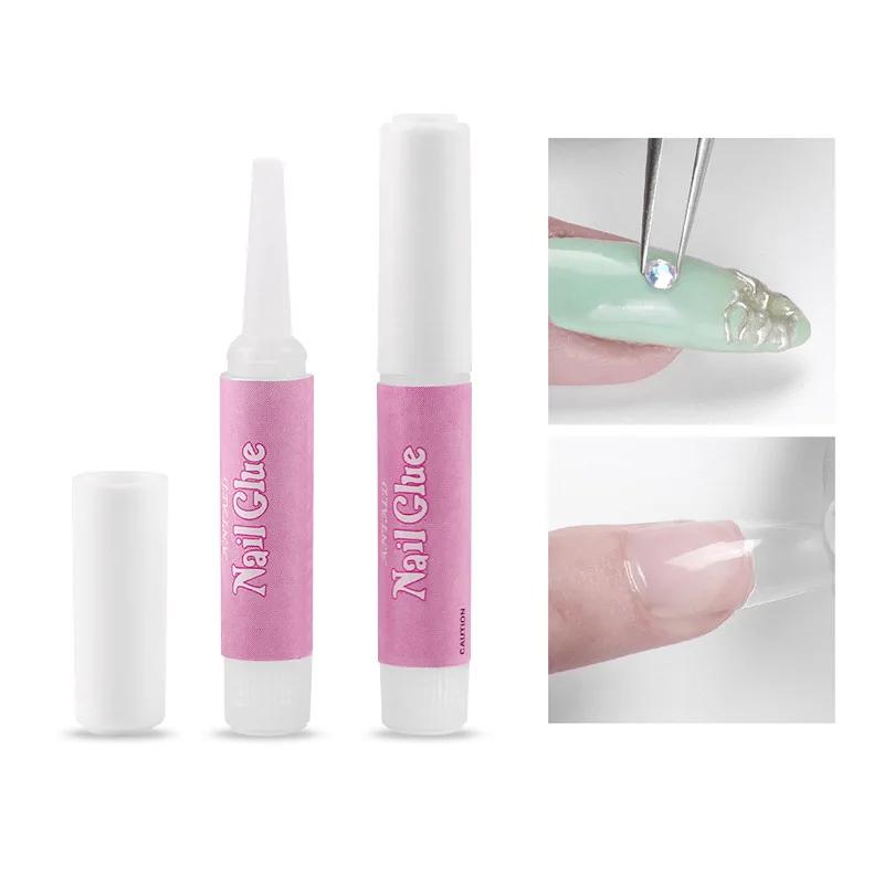 Colle Super forte pour faux ongles, 1/10/20 pièces, 2g, en acrylique, à pression, à séchage rapide,