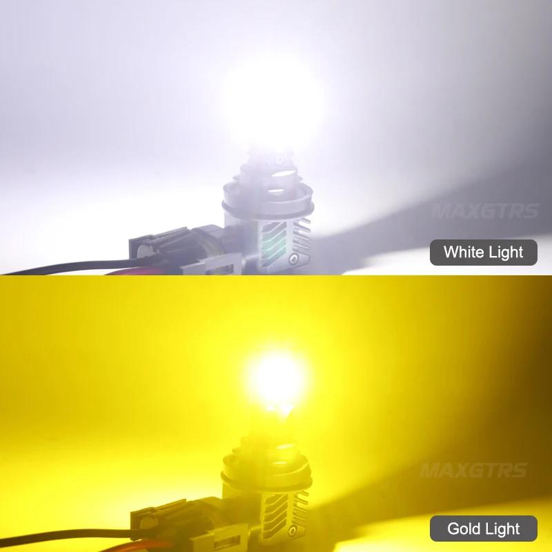 Ampoules de phares LED H11 pour voiture, 2 pièces, sans ventilateur, H9 H16JP H8, puce CSP, phare an