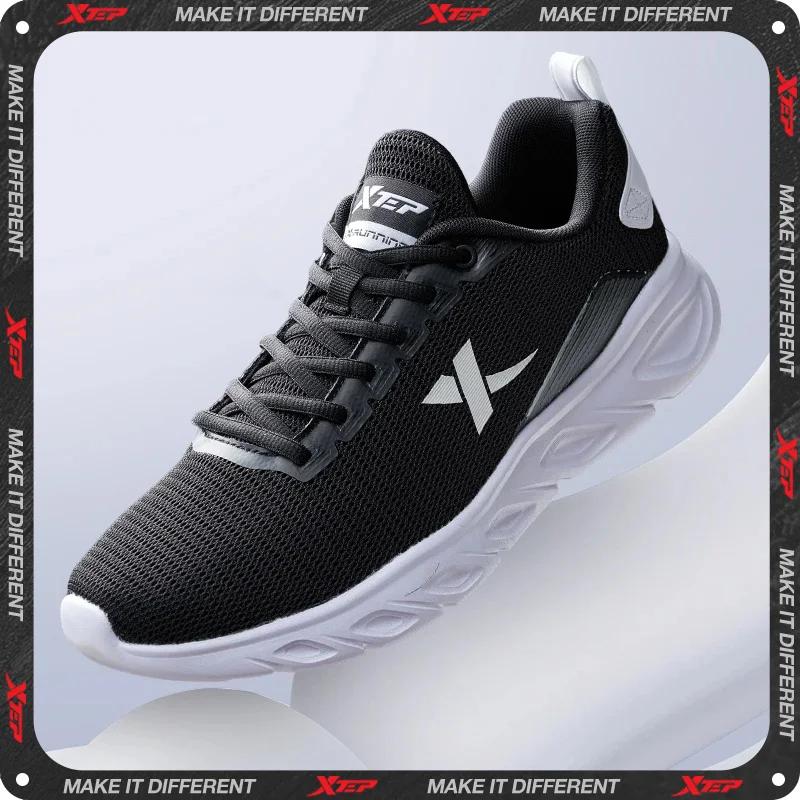 Xtep-Chaussures de course légères et respirantes pour homme, baskets de sport, de jogging, anti-baum