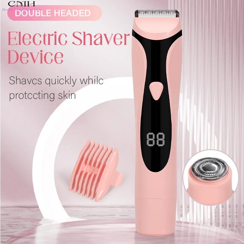 Rasoir électrique 2 en 1 pour femmes, épilation du corps, du visage, des aisselles et des jambes, re
