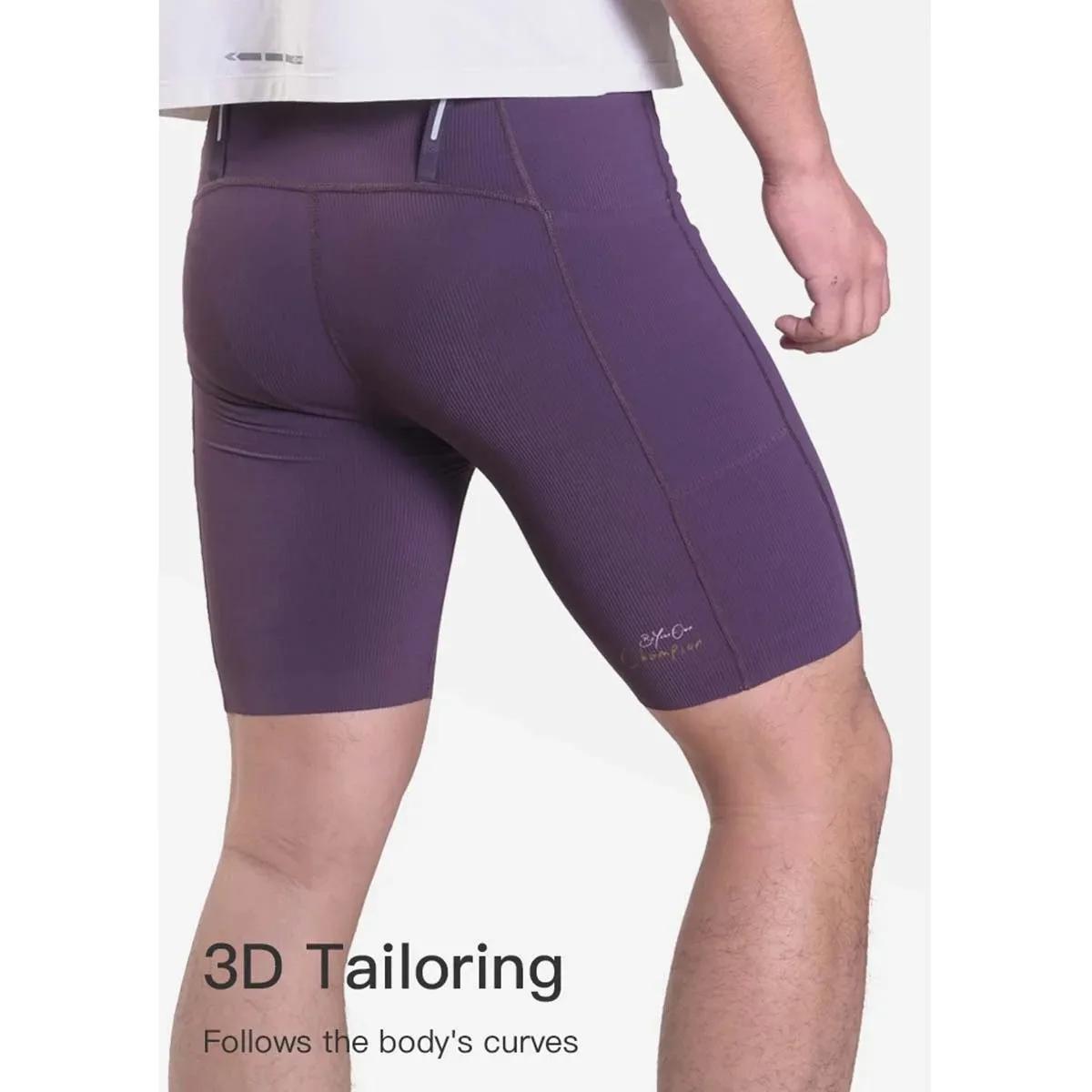 AONIJIE FM5255 Short de compression haute élasticité à séchage rapide et respirant avec poches pour