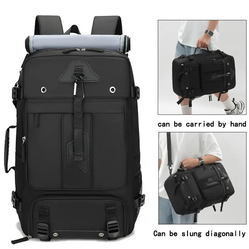 Sac à dos de voyage, sac à dos de transport, sac de sport convertible durable adapté pour ordinateur