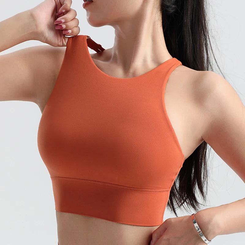 Soutien-gorge de fitness antichoc à séchage rapide pour femme, sous-vêtements de sport, chemise astr