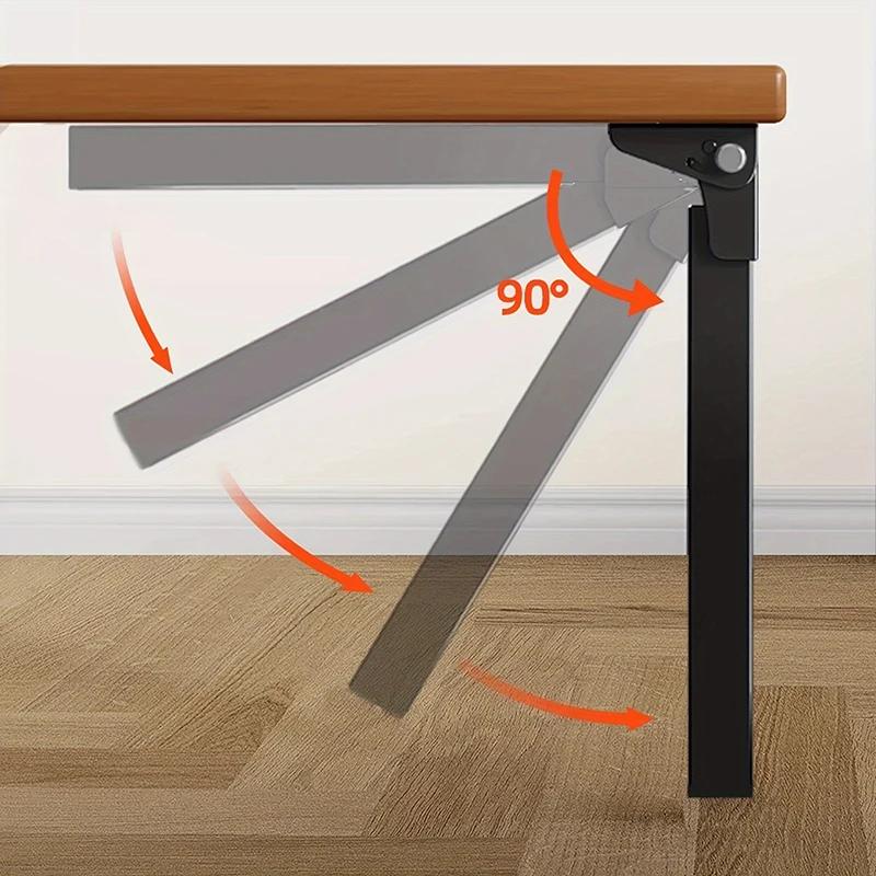 Pied de Table pliant en métal robuste sélectionnable, 1 pièce, remplacement polyvalent pour ordinate
