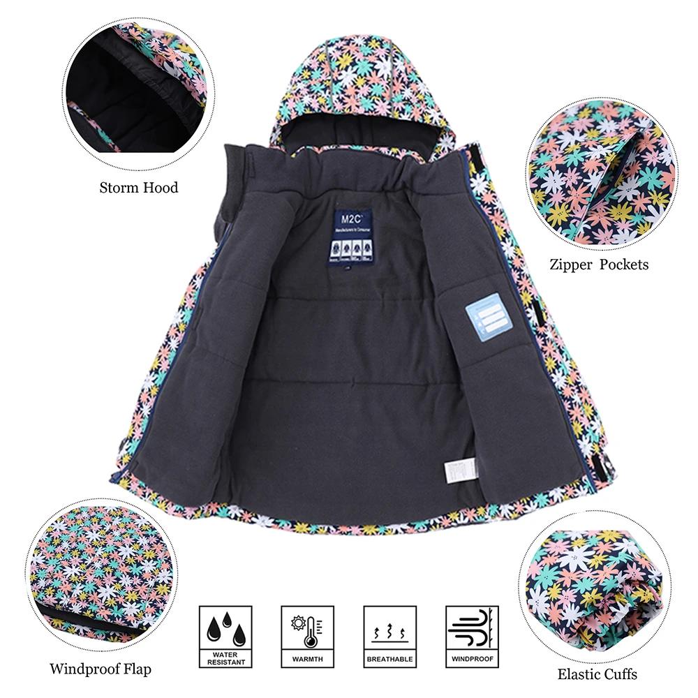 Combinaisons de Ski pour enfants, filles et garçons, manteau de Snowboard, pantalon, imperméable, co