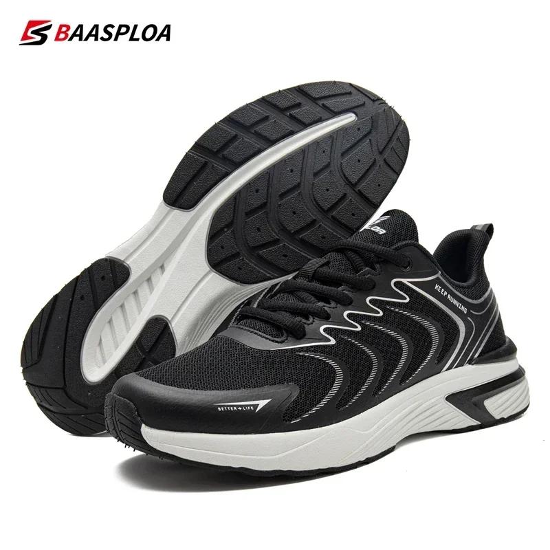 Baasploa – chaussures de course légères en maille respirante pour hommes, baskets de sport confortab