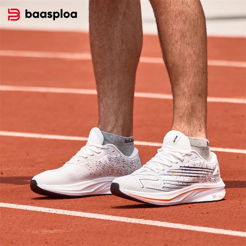 Baasploa-Chaussures de course professionnelles pour hommes et femmes, baskets de sport, de jogging,