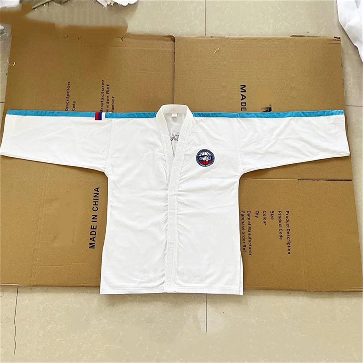 Uniforme de Taekwondo Dobok brodé, chemise et pantalon pour professeur professionnel pour adultes et