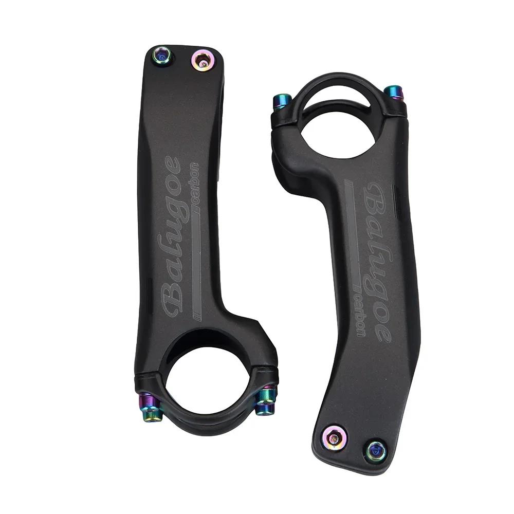 BALUGOE tige de guidon de vélo en carbone ultralégère 6/17 degrés 31.8mm 70mm-130mm puissance tige d