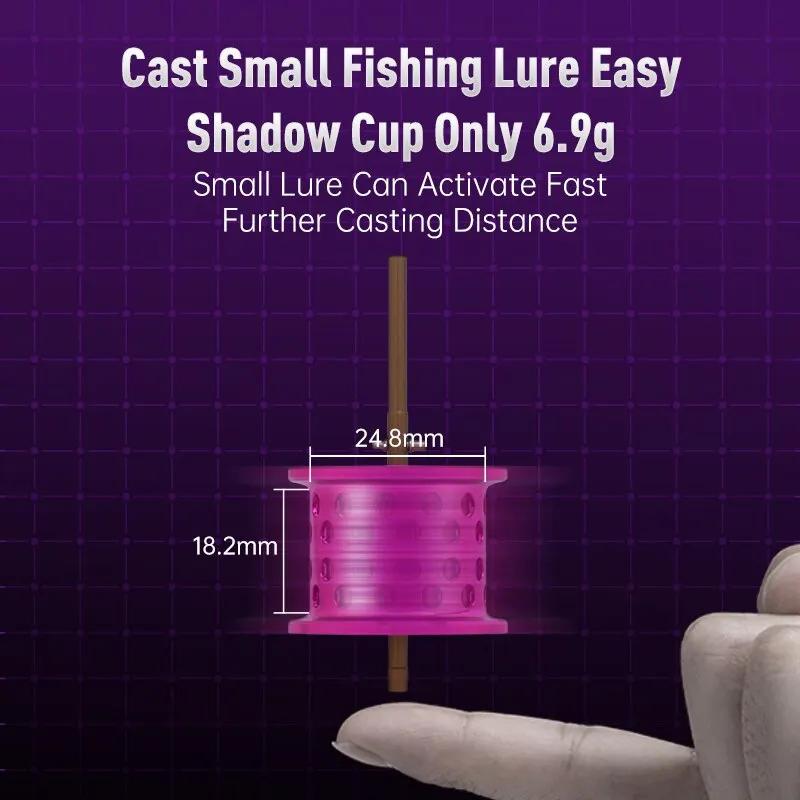7.1:1 8.1:1 4kg Micro Monstre peu profond bobine lumière bobine Kingdom Baitcasting pêche bobine 135