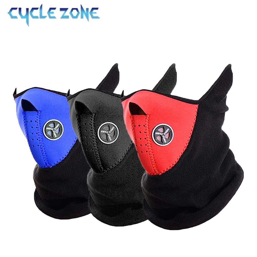 Masque de cyclisme en velours chaud d'hiver, écharpe de sport coupe-vent, couvre-chef, course en ple