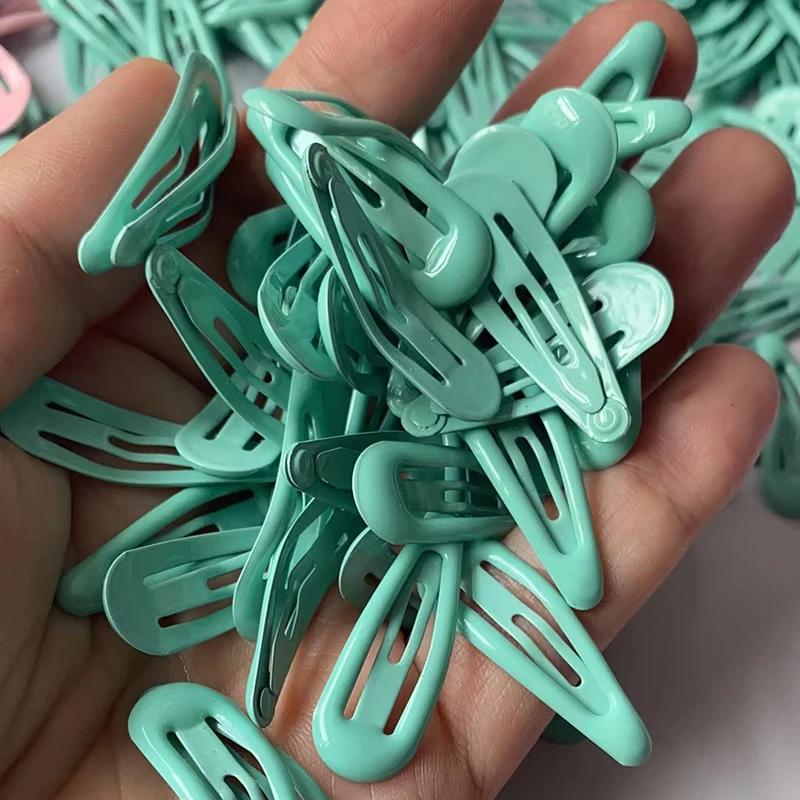 Pinces à cheveux BB colorées en forme de goutte d'eau pour enfants, 20 pièces/lot, 3cm, jolies éping