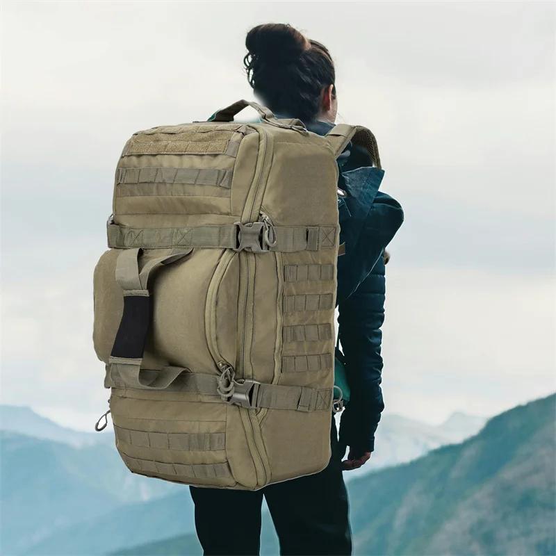 LQARMY 30L 50L 80L sac d'alpinisme en plein air sac à dos tactique Molle grand sac polochon randonné