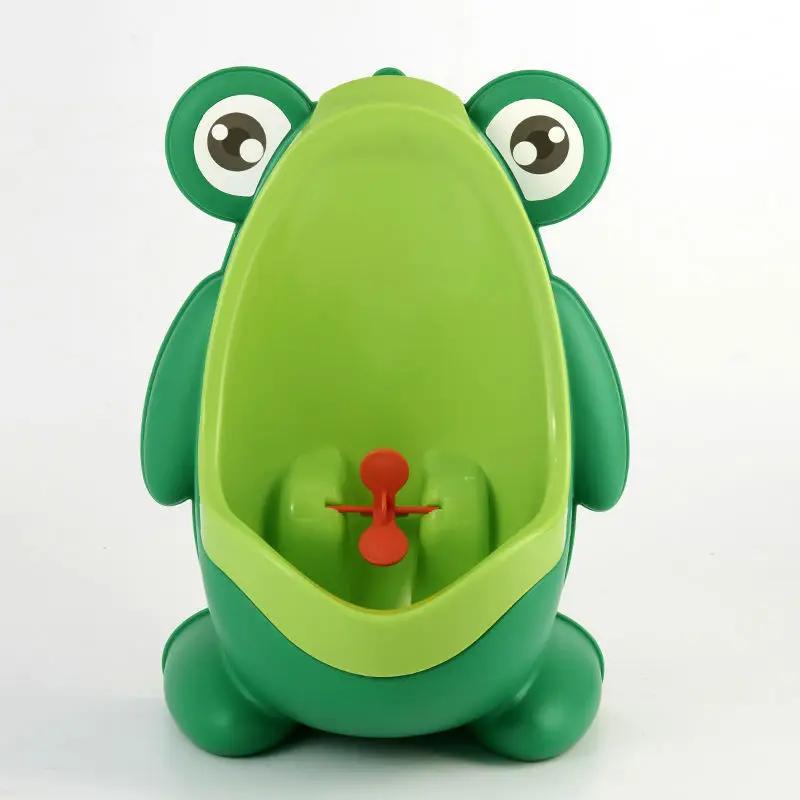 Bébé garçons debout pot dessin animé grenouille forme mural urinoirs toilette support d'entraînement